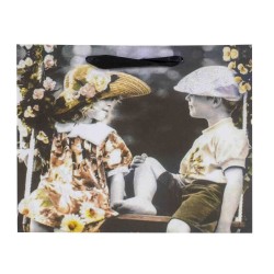 Set 12 pungi cadou, imprimeu copii, 32x26x9.5, B.S.P. / 1565_4