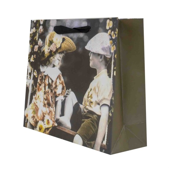 Set 12 pungi cadou, imprimeu copii, 32x26x9.5, B.S.P. / 1565_4