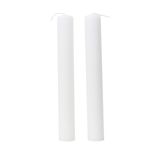 Set 2 lumanari botez/cununie, H 50 cm, ∅ 6.5 cm, B.S.P. / 6550