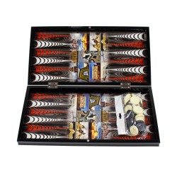 Joc de table din lemn lacuit cu peisaje 50x50 cm / 986