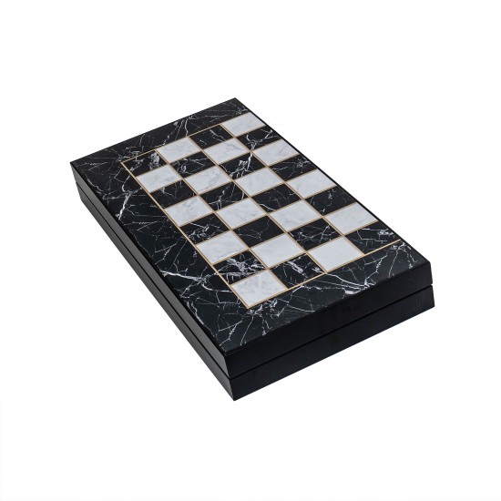 Joc de table din lemn lacuit 50x50 cm, B.S.P. / 987-2