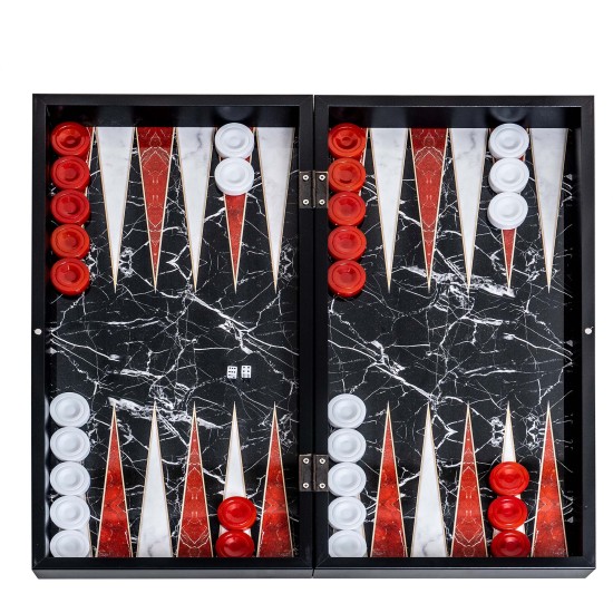 Joc de table din lemn lacuit 50x50 cm, B.S.P. / 987-2