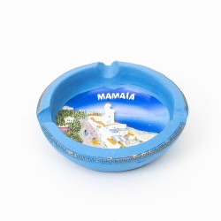 Scrumiera rotunda, culoare bleu, model Mamaia, 8 cm, B.S.P. / BP 1234