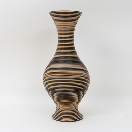 Vaza din plastic, culoare maro + negru, H 50 cm, B.S.P. / BP 56