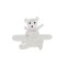 Marturie botez, model ursulet in avion, culoare roz, 6X6.5X5 cm, B.S.P. / BP 679