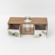 Dulap decorativ cu 2 sertare + vaza, 10x33x12 cm, B.S.P. / CD3252
