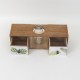 Dulap decorativ cu 2 sertare + vaza, 10x33x12 cm, B.S.P. / CD3252