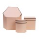 Set 3 cutii cu forme diferite, roz/ CD 3322_Roz