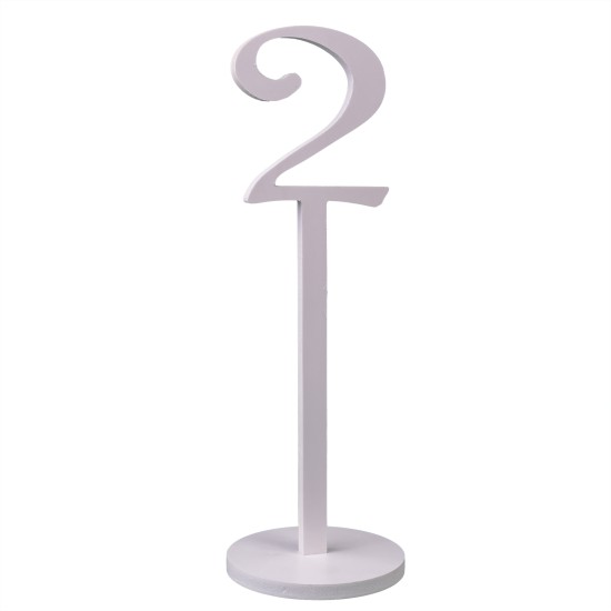 Set numere masa, 1-20, culoare alb, H 33 cm, B.S.P. / SL126