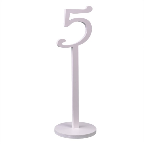 Set numere masa, 1-20, culoare alb, H 33 cm, B.S.P. / SL126