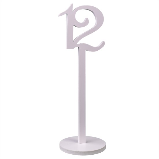 Set numere masa, 1-20, culoare alb, H 33 cm, B.S.P. / SL126