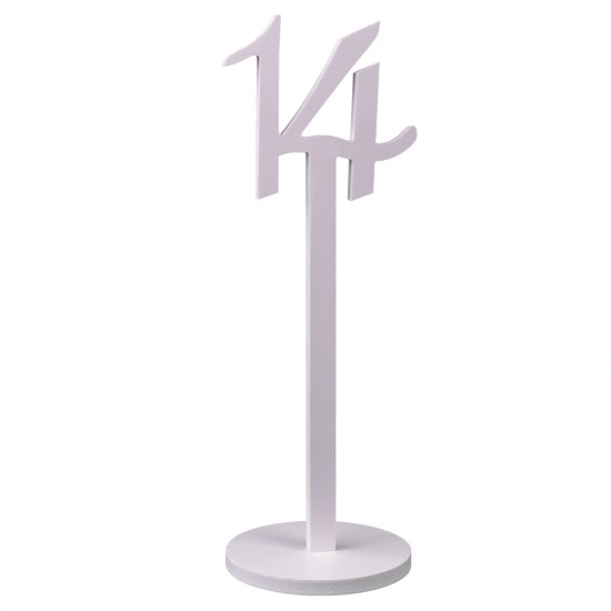 Set numere masa, 1-20, culoare alb, H 33 cm, B.S.P. / SL126