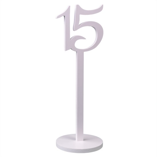 Set numere masa, 1-20, culoare alb, H 33 cm, B.S.P. / SL126