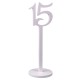 Set numere masa, 1-20, culoare alb, H 33 cm, B.S.P. / SL126