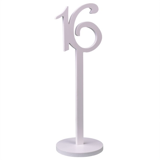 Set numere masa, 1-20, culoare alb, H 33 cm, B.S.P. / SL126