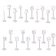 Set numere masa, 1-20, culoare alb, H 33 cm, B.S.P. / SL126