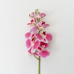 Fir orhidee artificiala, 9 flori, culoare roz inchis, H 97 cm, B.S.P. / CD2012_4
