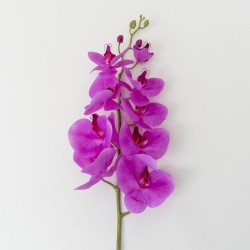 Fir orhidee artificiala, 9 flori, culoare mov, H 100 cm, B.S.P. / CD2013_3