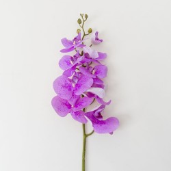 Fir orhidee artificiala, 9 flori, culoare lila, H 100 cm, B.S.P. / CD2013_1