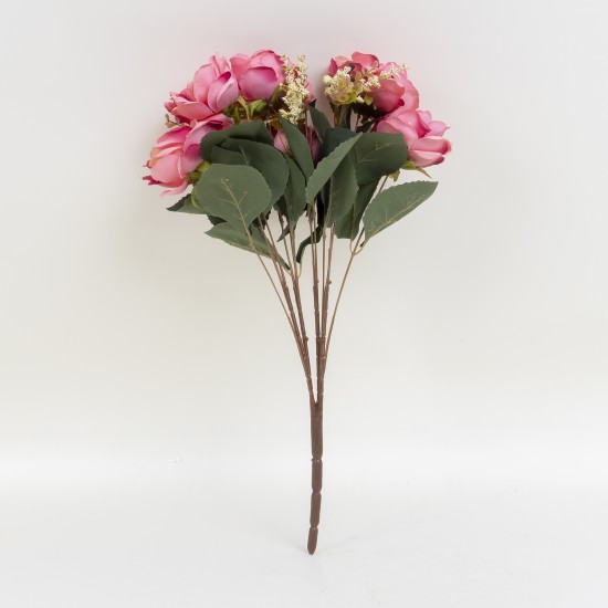 Buchet bujori, 8 flori, culoare roz , H 55 cm, B.S.P. / CD2019_4