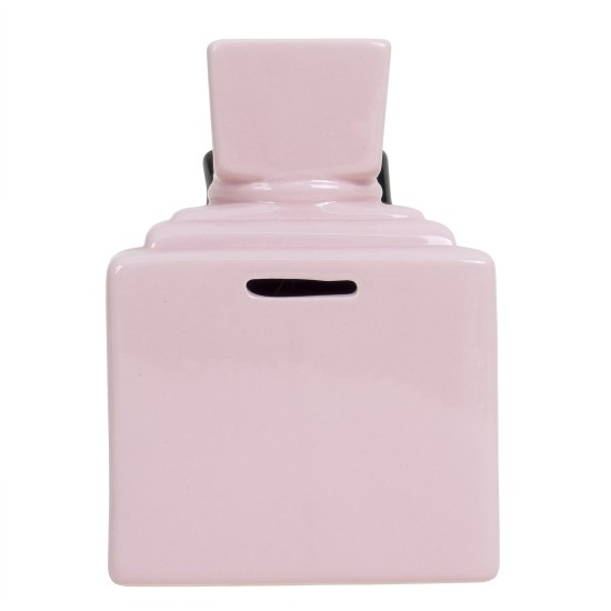 Pusculita ceramica, culoare roz, 12.5X9X18 cm, B.S.P. / CD2260_1