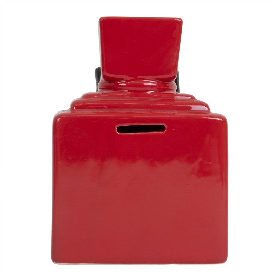  Pusculita ceramica, culoare rosu, 12.5X9X18 cm, B.S.P. / CD2260_2