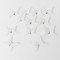 Set 12 fluturi , culoare alb, 7x9 cm, B.S.P. / CD2299