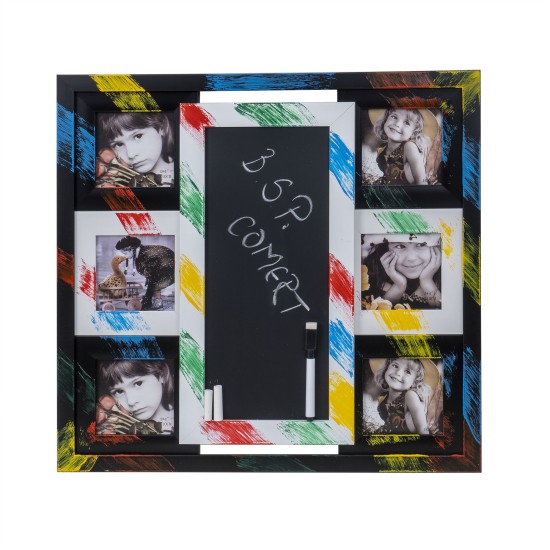 Rama foto 6 poze + tabla de scris, 46x47 cm, B.S.P. / CD2536