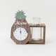 Vaza + ceas cu forma de ananas, 20x20x11 cm, B.S.P. / CD3250