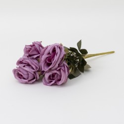 Buchet 6 flori artificiale, H 30, culoare lila, B.S.P. / CD3292_4