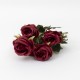 Buchet 6 flori artificiale, H 30, culoare rosu , B.S.P. / CD3292_5