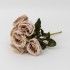 Buchet 6 flori artificiale, H 30, culoare cafeniu, B.S.P. / CD3292_3