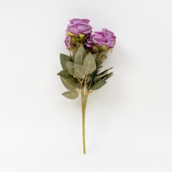 Buchet 6 flori artificiale, H 30, culoare lila, B.S.P. / CD3292_4