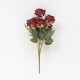 Buchet 6 flori artificiale, H 30, culoare rosu , B.S.P. / CD3292_5