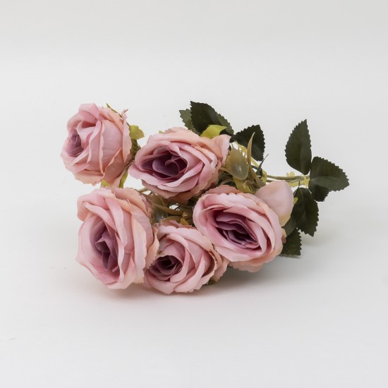 Buchet 6 flori artificiale, H 30, culoare roz , B.S.P. / CD3292_7