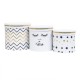 Set 3 cutii cu forma cilindrica si modele diferite / CD3323_1