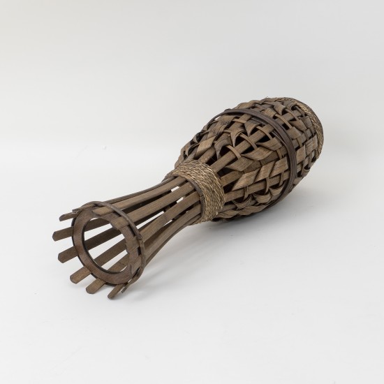 Vaza decorativa din bambus, culoare maro deschis, H 59 cm, B.S.P. / CD3400_2