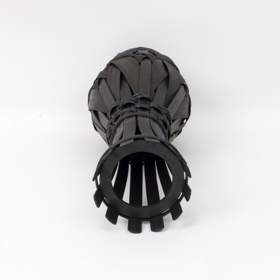 Vaza decorativa din bambus, culoare maro inchis, H 59 cm, B.S.P. / CD3400_1