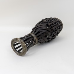 Vaza decorativa din bambus, culoare maro inchis, H 59 cm, B.S.P. / CD3400_3