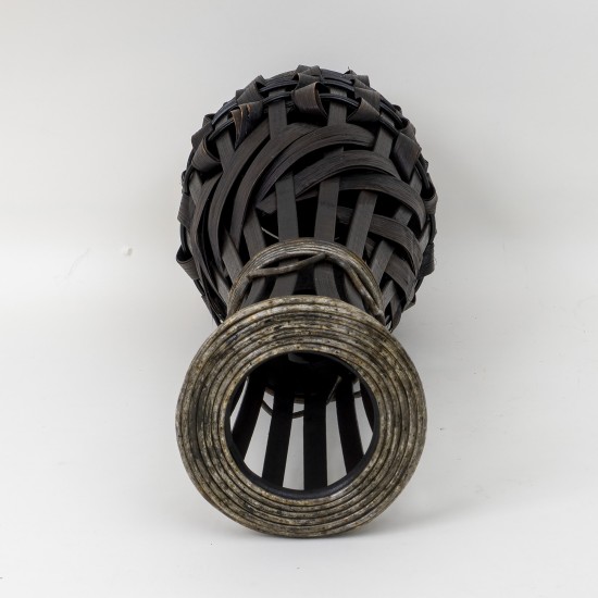 Vaza decorativa din bambus, culoare maro inchis, H 59 cm, B.S.P. / CD3400_3