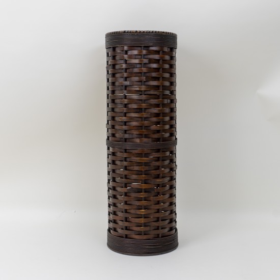 Vaza decorativa din bambus, culoare maro inchis, H 70 cm, B.S.P. / CD34031