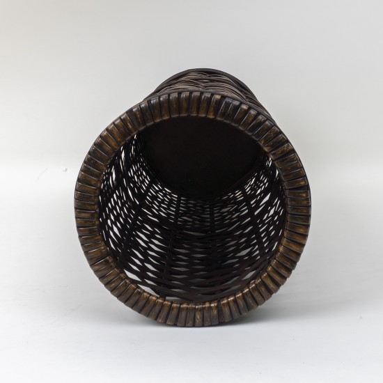 Vaza decorativa din bambus, culoare maro inchis, H 70 cm, B.S.P. / CD34031