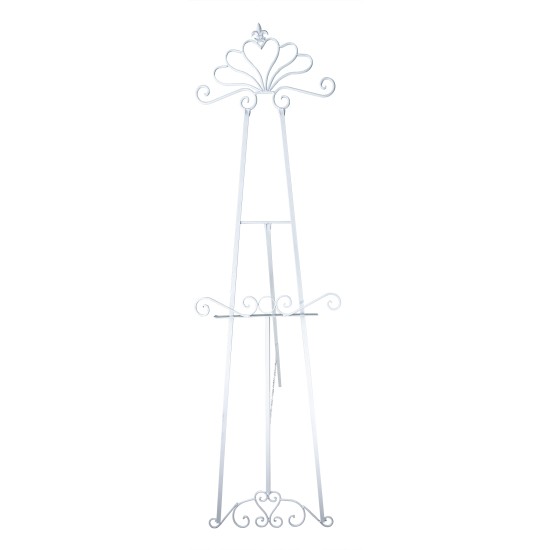 Sevalet metalic, culoare alba / SL088