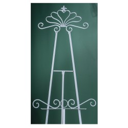 Sevalet metalic, culoare alba / SL088