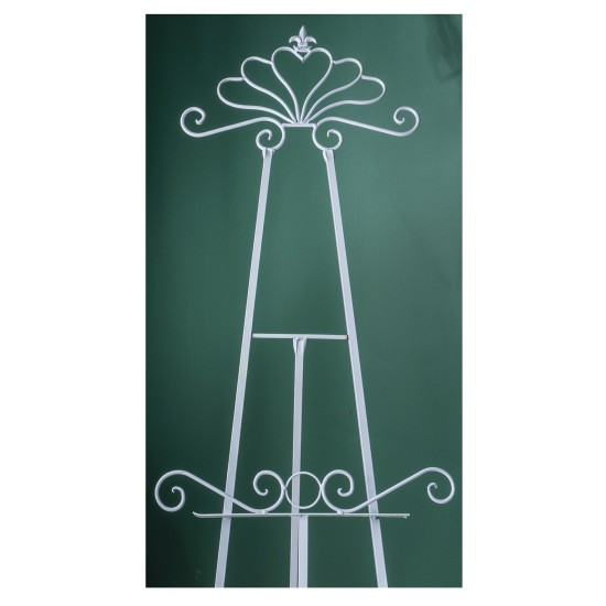 Sevalet metalic, culoare alba / SL088