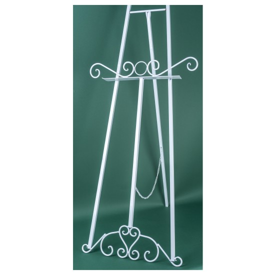 Sevalet metalic, culoare alba / SL088