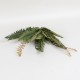 Buchet feriga artificiala, culoare verde, H 50 cm, B.S.P. / CD3697