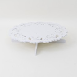 Suport din mdf pentru candy bar, culoare alb, 38x9 cm, B.S.P. / CD3908