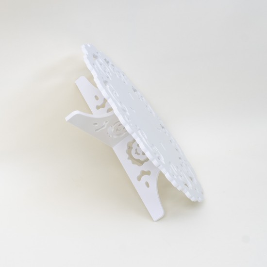 Suport din mdf pentru candy bar, culoare alb, 38x9 cm, B.S.P. / CD3908