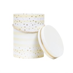 Cutie cu forma cilindrica si model / SL118_ALB